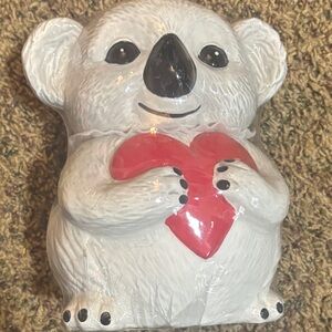 💐2/$25 💐 Koala Cookie Jar with Heart